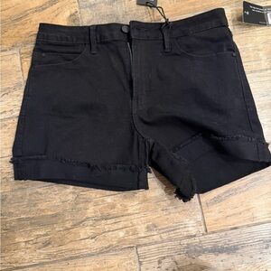 Just Black Charcoal Denim Shorts